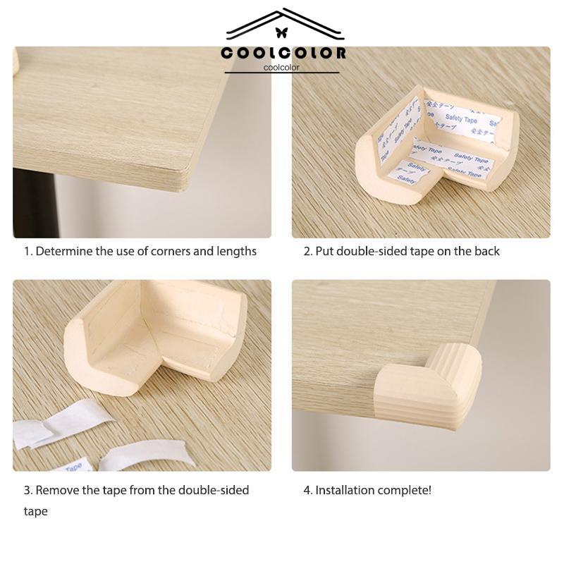 COD Meja Silicone Corner Protector Sticker Corner Guard Baby Safe Silicone Cushion Protector Table- cl