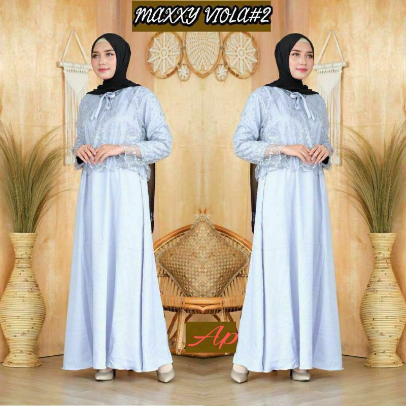 ATASAN WANITA GAMIS TERBARU GAMIS KOMBINASI BROKAT