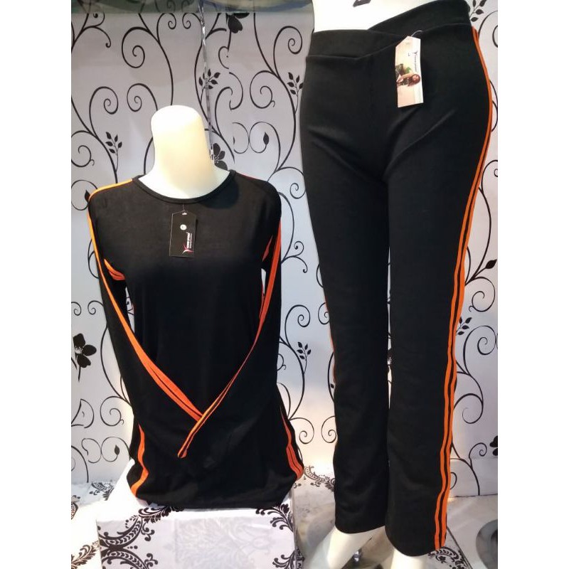 SETELAN OLAHRAGA WANITA MODEL POLET YOVIS SPORT