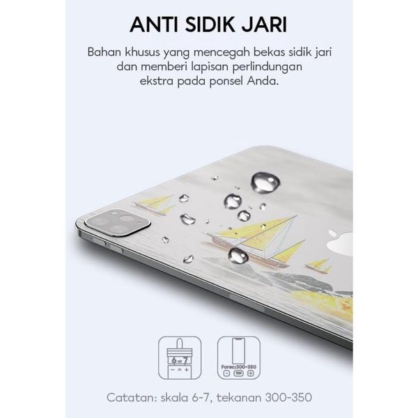 VIVAN Back Sticker 3D For iPad Tablet ukuran 7-11 inch TYPE BY REQUEST Anti Sidik Jari Tablet Back Film VBS07