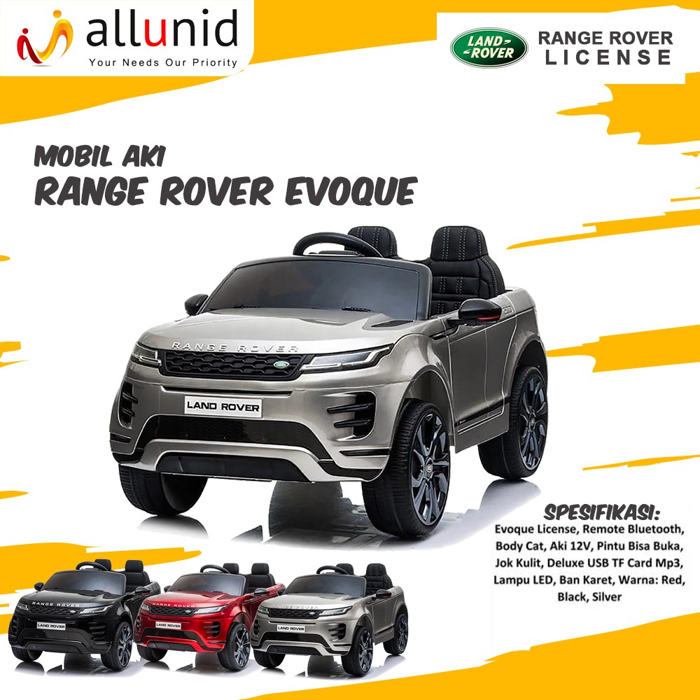 PROMO MURAH Mainan ANAK Mobil Aki Range Rover Evoque
