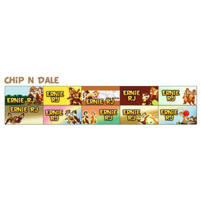

Label Nama Chip n Dale Waterproof