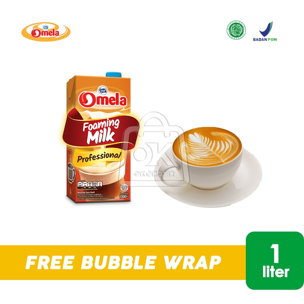 

Omela Foaming Milk / Susu Foam Microfoam Kopi Latte Art Coffee 1 Liter
