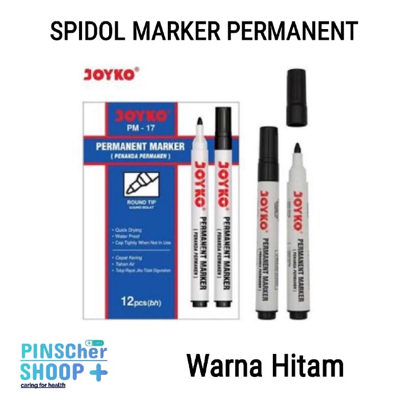 Spidol Permanent Marker PM-17 Joyko (Pcs)