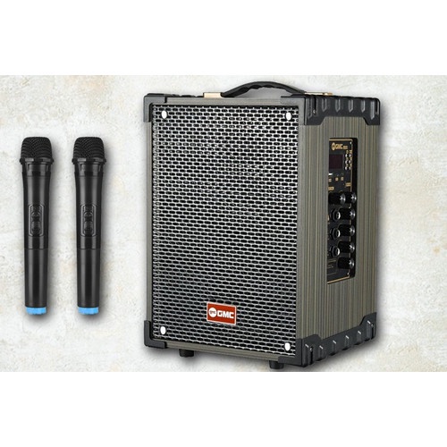 SPEAKER BLUETOOTH KARAOKE GMC 899P/899 p+ FREE MIC WIRELESS 2 bass mantap