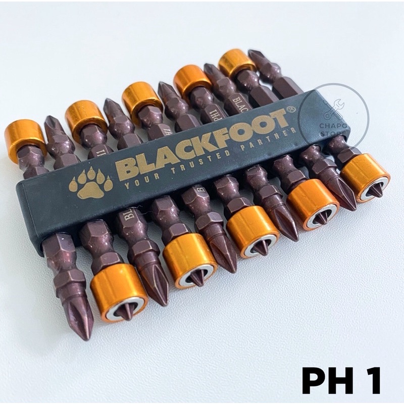 Blackfoot mata obeng angin magnet ph1 ph2 blackfoot screwdriver bits with magnetic holder ph1 ph2