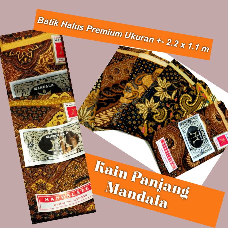 1# Kain Panjang Merek MANDALA, Batik Halus Solo Premium.