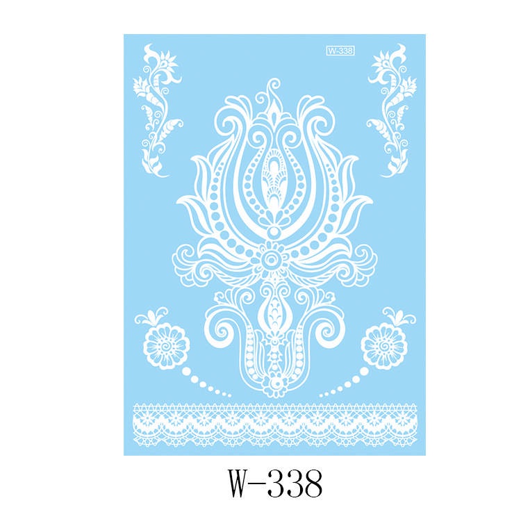 Hena Tatto White Henna Instant Tato Hena Instan Henna Tatto Pengantin Tattoo