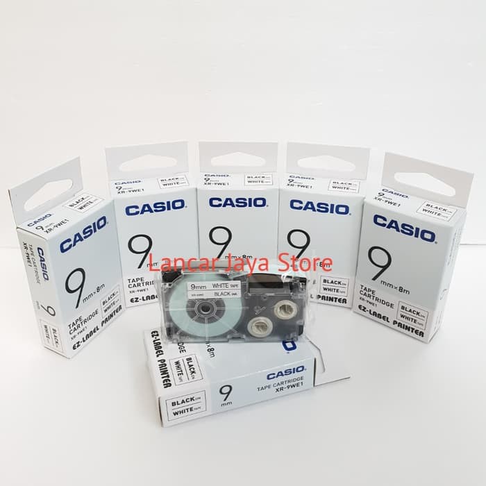 Label Casio EZ-Label Printer Casio / Tape Cartridge XR-9WE1 White