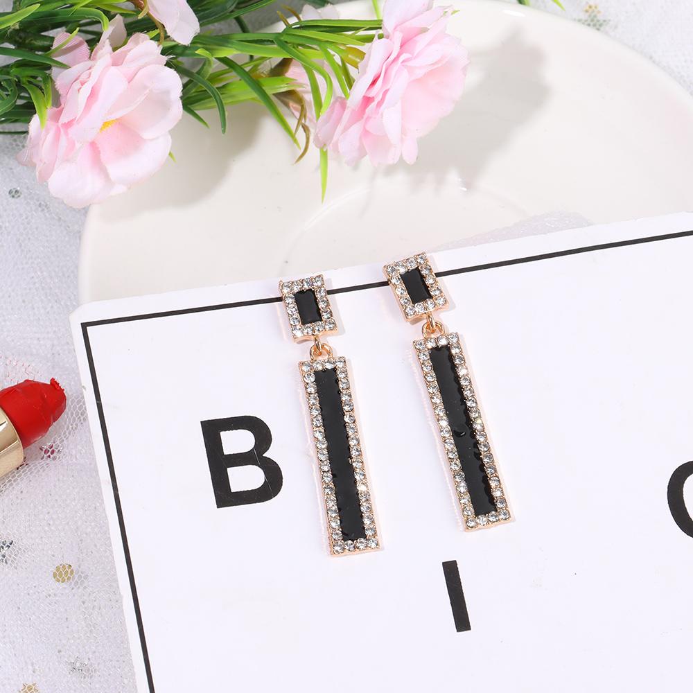 Suyo Anting Drop Geometris Perhiasan Pesta Cantik Untuk Wanita Anting Menjuntai Sederhana