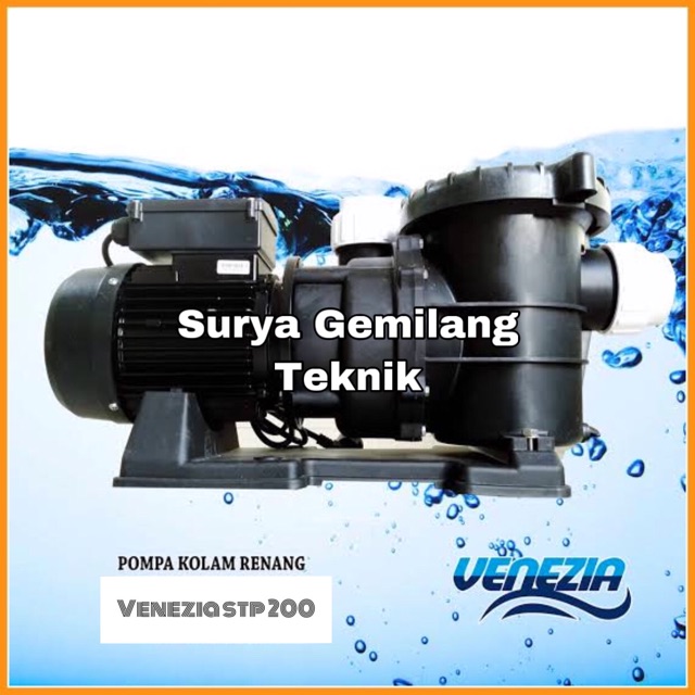 Pompa Kolam Renang VENEZIA STP 200 Mesin Pompa Air Kolam Renang 2HP