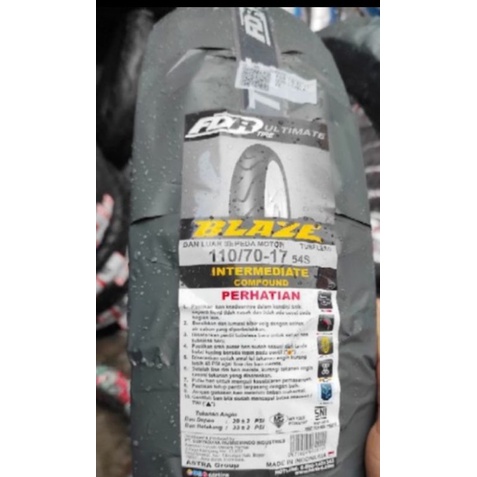 ban luar 110/70-17, 120/70-17 Fdr blaze tubeless