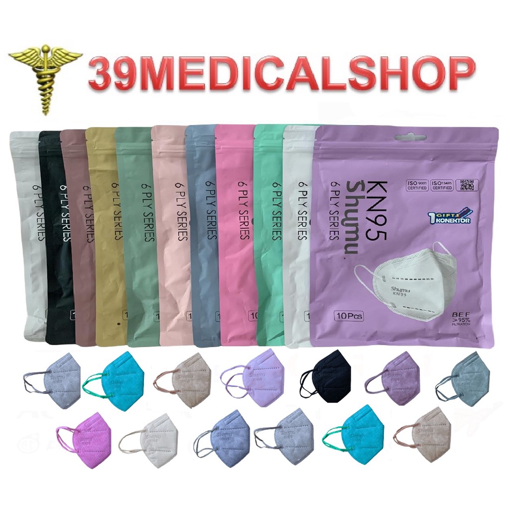 MASKER KN95 SHUMU 6PLY ISI 10