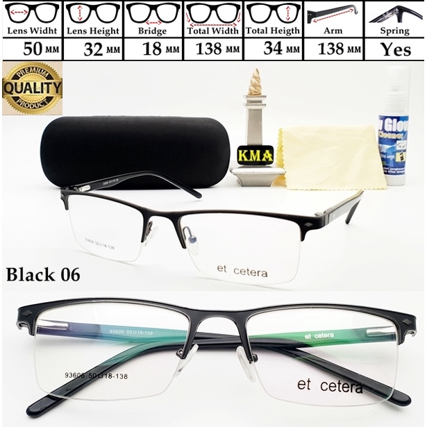 frameless minus frame kacamata unisex premium