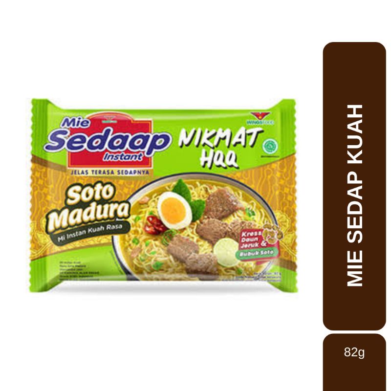

MIE SEDAAP Kuah Soto Madura 82g