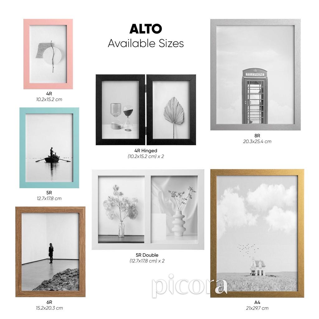 2257 / 2256 FRAME FOTO UKURAN 4R DESAIN MINIMALIS DAN A4 10R / BINGKAI FOTO