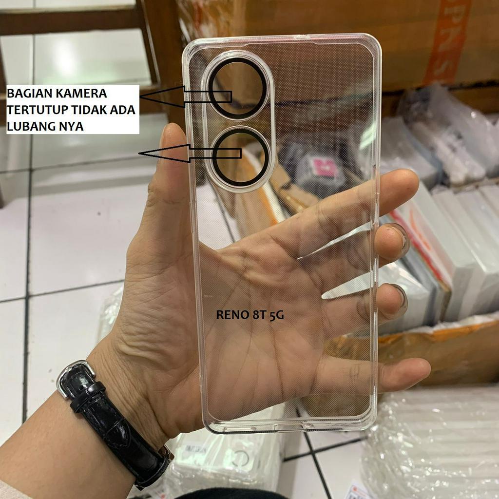 OPPO RENO 8T 4G RENO 8T 5G RENO 8 4G RENO 8 5G Case jelly silikon bening softcase clear lens cover soft clear transparan