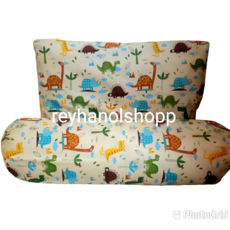 Sarung bantal sarung guling set motif karakter size: 45x60/32x90