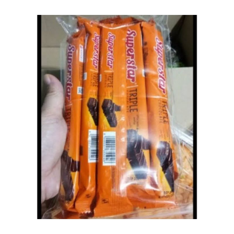 

Snack kiloan Superstar wafer coklat, Cemilan original, Exp panjang aman