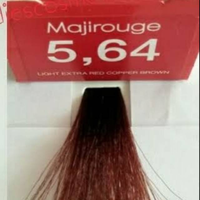 loreal majirouge 5.64+oxidant/pewarna rambut