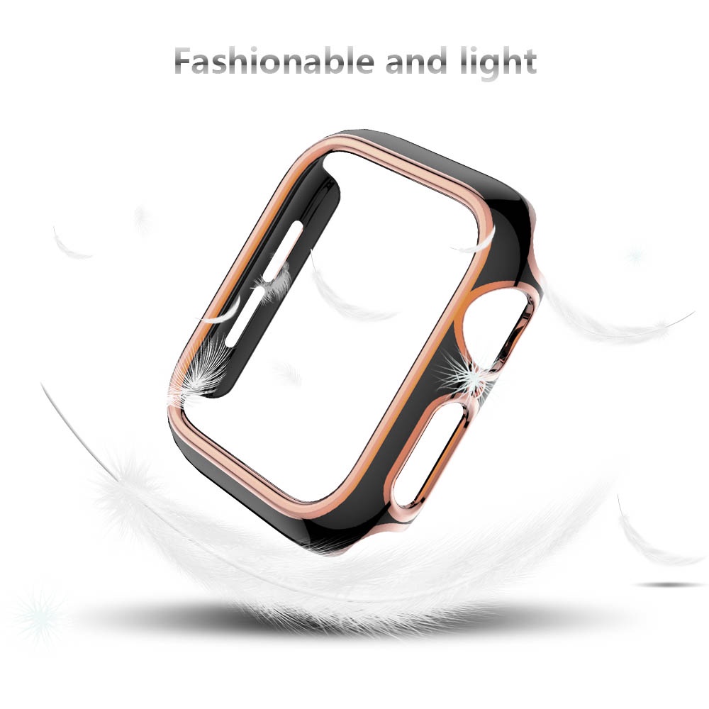 Casing PC Keras (Tanpa Layar) untuk Apple Watch 38mm 40mm 42mm 44mm Series SE/6/5/4/3/2/1