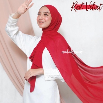 Pashmina tali praktis bahan sifon ceruty / Hijab tali sabyan polycotton