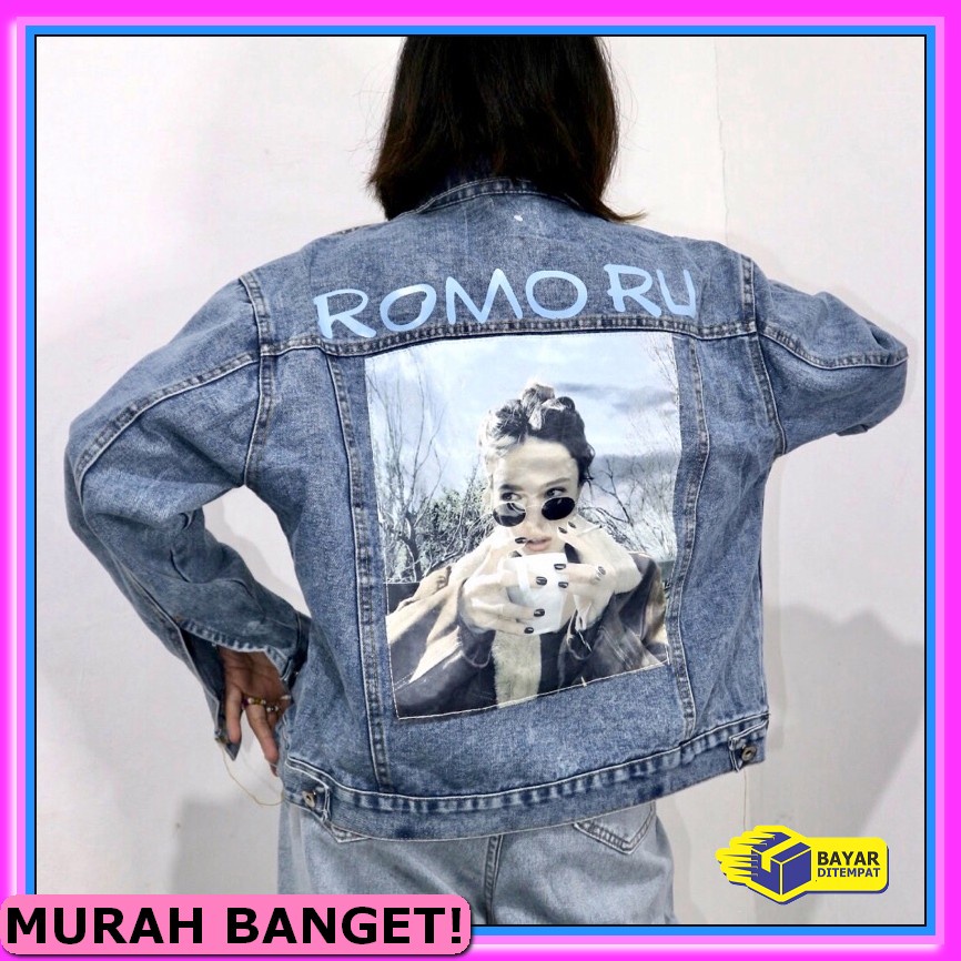 Jacket Jeans Crop Import Warna Colouries Jeans Jaket Cewek Premiu JZ642 Amr Original - Jaket Jeans