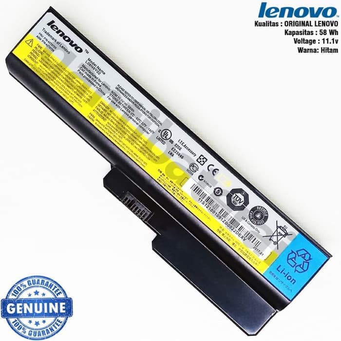 Original Baterai Lenovo 3000 B460, G450, G430, B550, G530, V460, Z360