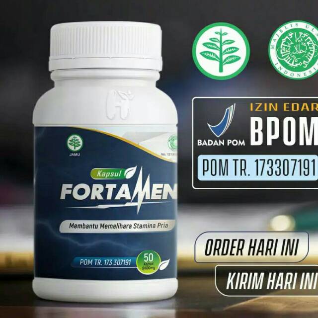 FORTAMEN (OBAT PENYUBUR SPERMA) ORIGINAL OBAT HERBAL KESUBURAN SPERMA PRIA BPOM