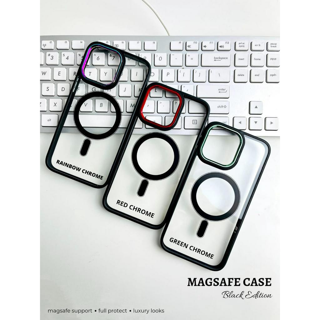 BLACK MAGSAFE CASE IPHONE 14 14PROMAX 14PLUS 14PRO 13PROMAX 13 13PRO 12 12PRO 12PROMAX LIST CHROME RED !!! NEW LATEST MAGSAFE CASE