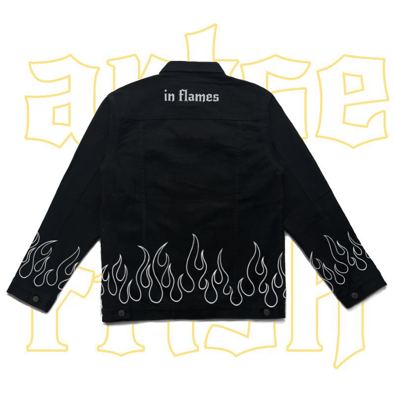 "IN FLAMES" denim jacket