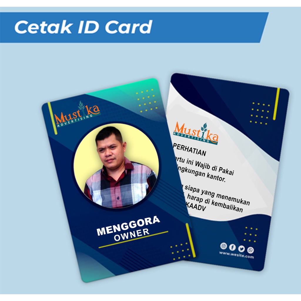 

{Tanpa Minim} CETAK ID CARD PVC KARTU MEMBER MAHASISWA, KARTU PELAJAR, ANTRIAN, DLL
