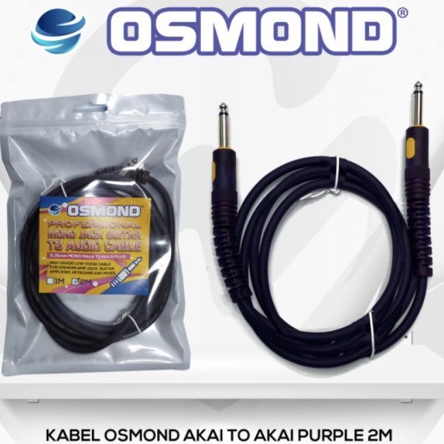 KABEL OSMOND AKAI TO AKAI 1 meter 2 meter ungu purple