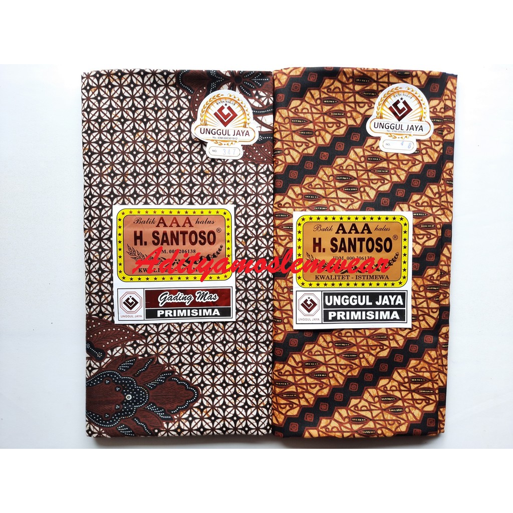 PAKET HEMAT 3 PCS KAIN JARIK BATIK PEKALONGAN PRINTING HALUS PANJANG MELAHIRKAN H SANTOSO