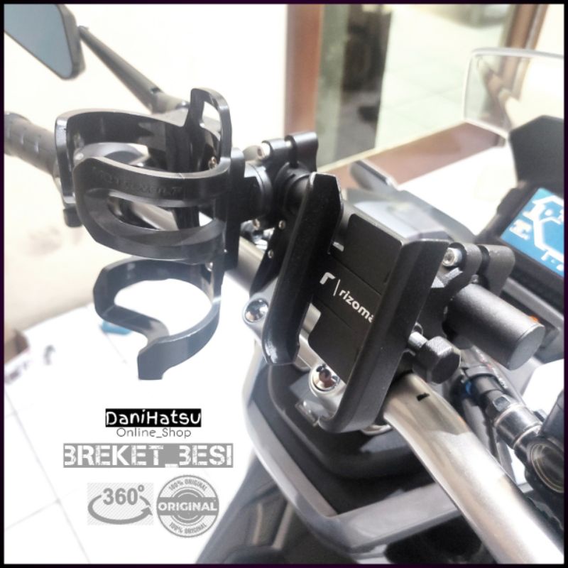Holder Dudukan Botol Minum Gantungan Barang untuk Stang Motor ADV 150 PCX Scoopy Beat Mio XSR Vixion