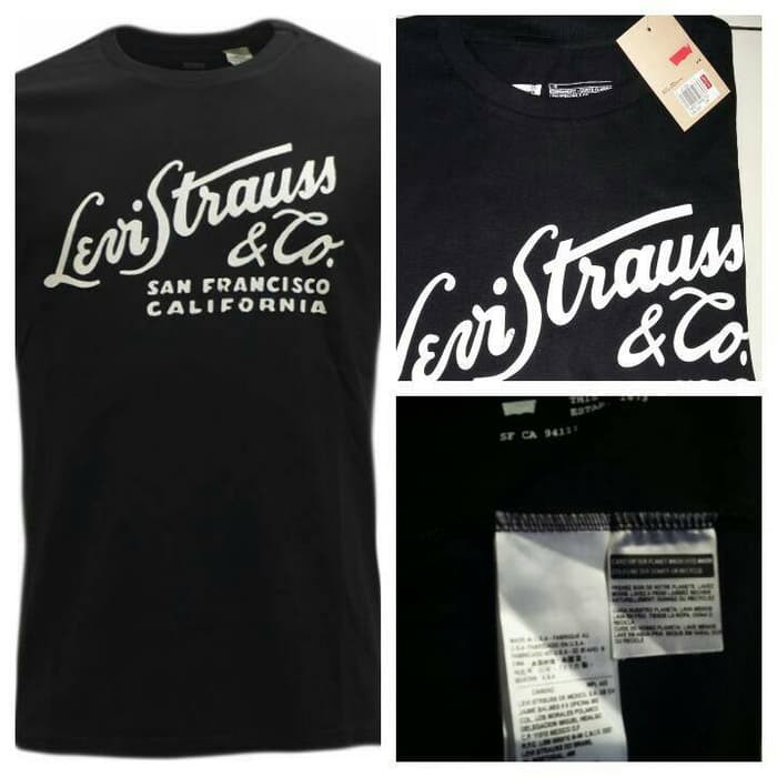 kaos levis hitam(levis strauss)