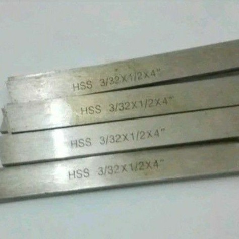 HSS Mata Pisau Bubut Pahat Bubut HSS Persegi Panjang 3/32" x 1/2" x 4"