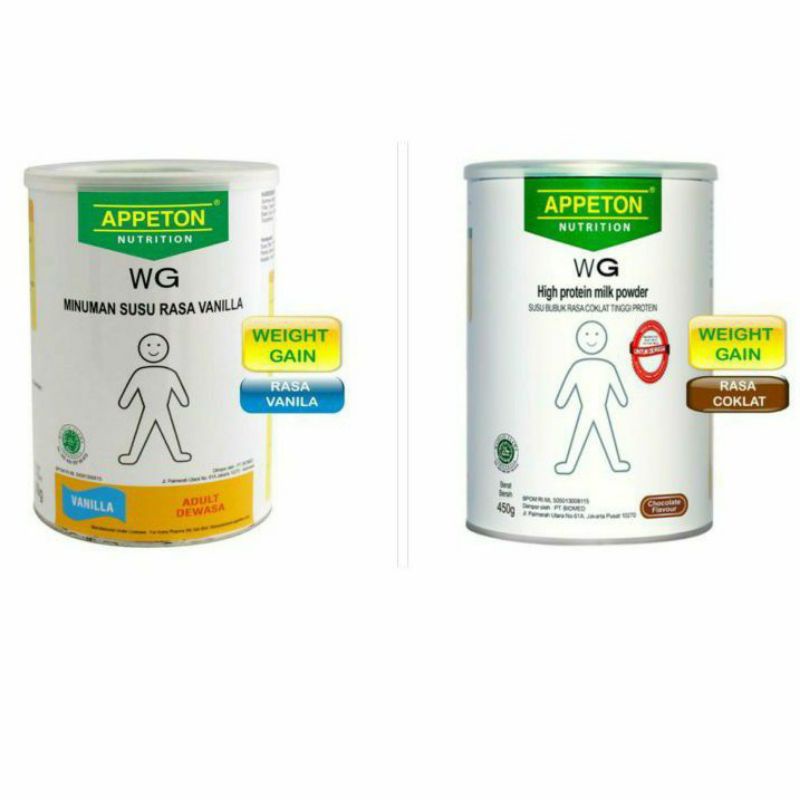 

APPETON WEIGHT GAIN Susu untuk gemuk rasa VANILA (DEWASA) 450GRAM