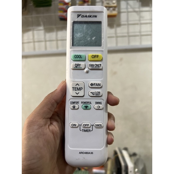 REMOTE REMOT AC DAIKIN ARC48A36 ORIGINAL ASLI