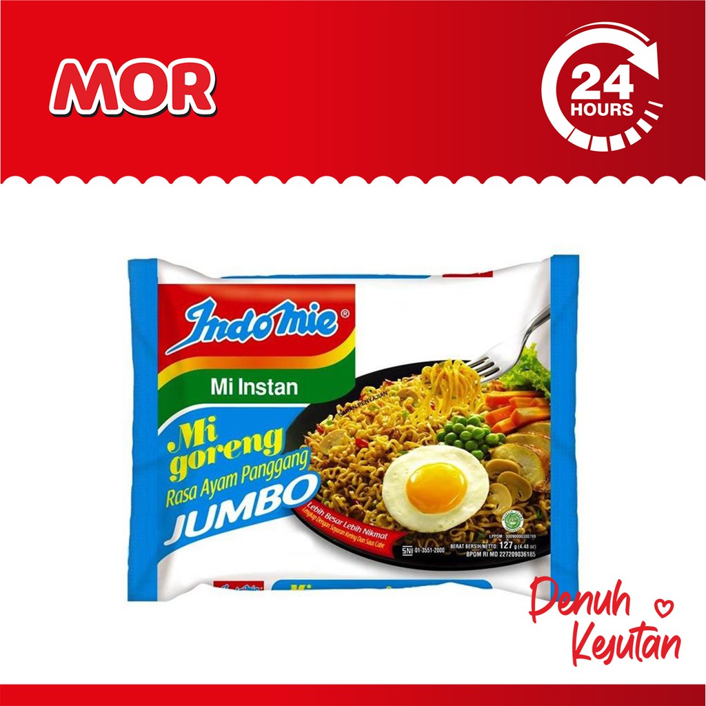 

INDOMIE Goreng Jumbo Ayam Panggang Mie Instan 127 gr