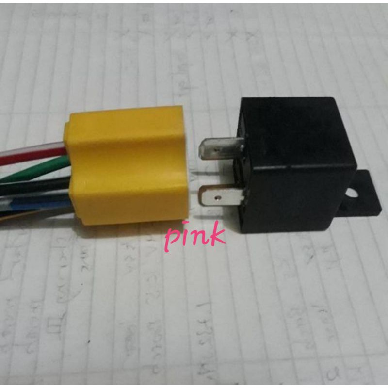 Soket Relay Lampu kaki 4  12v 30A HELLA asli