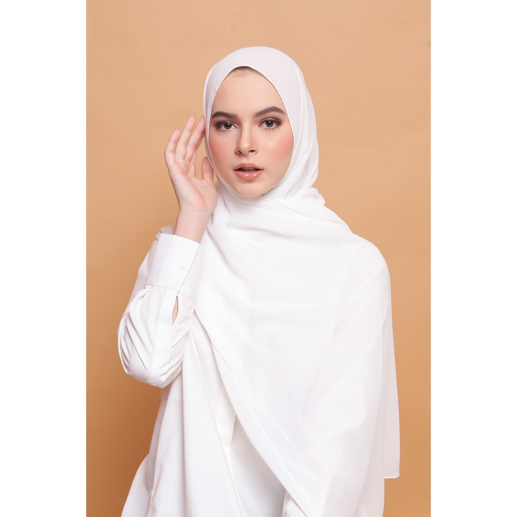 COD - PASHMINA BASIC POLOS CERUTY BABY DOLL PREMIUM 180x75 CM | PASHMINA SHAWL - ABEELA