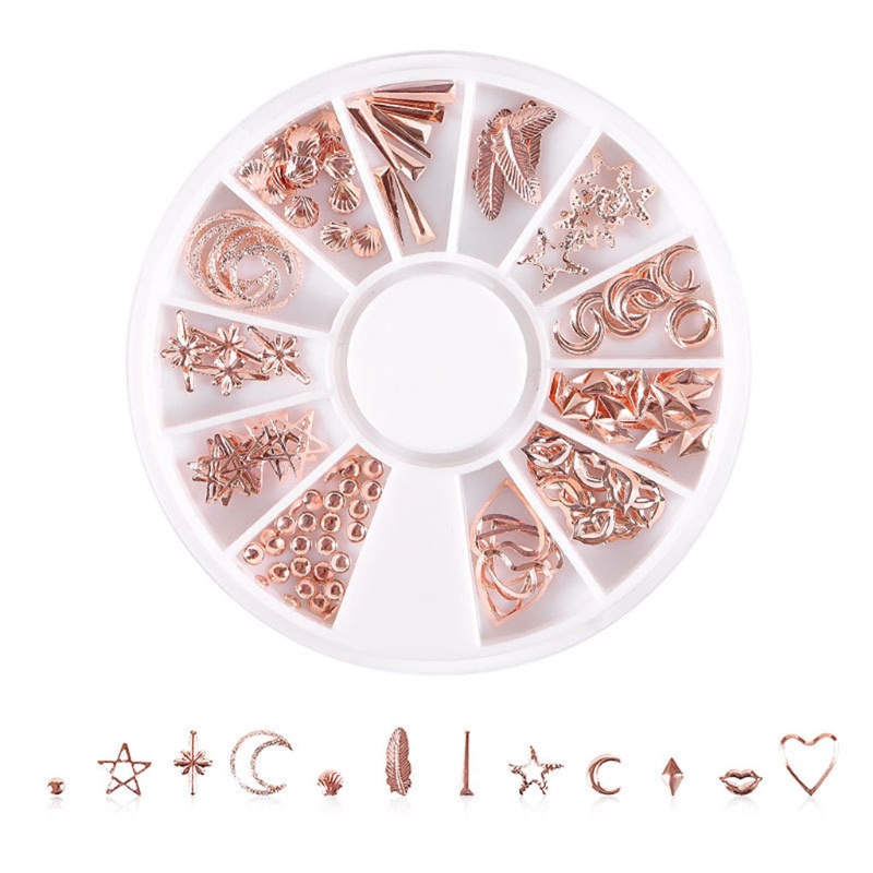 Siy Rivet Metal 3d Warna Goldsilver Hias Mutiaraberlian Imitasi Untuk Dekorasi Nail Art Diy