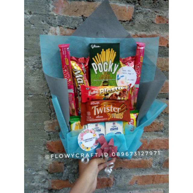 

Snack buket/ snack boquet wisuda, ultah no 4