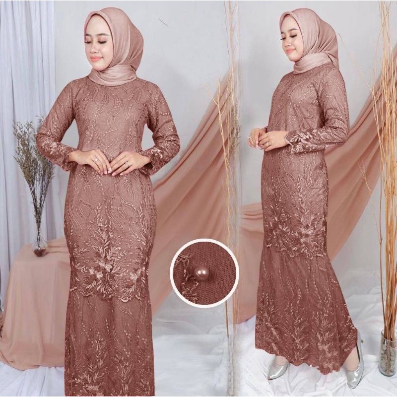 Maxi Dress Elsa MAXI Elsa Gamis elsa Gamis murah Maxy Emelga MX Emelga Gamis bahan tile mutiara Paka