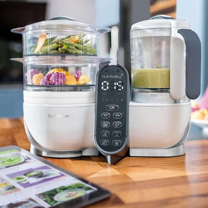 Babymoov Nutribaby Plus Loft White - Food Processor Mpasi