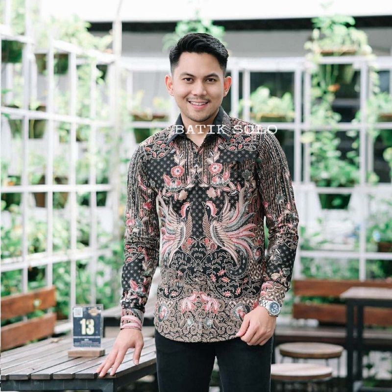 Kemeja Batik PREMIUM Terbaru Batik Pria Bahan Katun Premium Reguler Fit Prabu E018