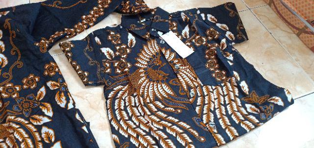 Batik Couple Keluarga Rnb Pramesti Lilit,bahan Katun Prada Mix Embos
