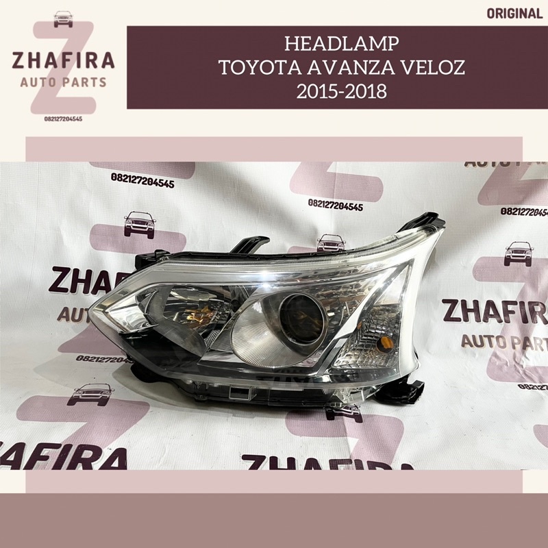 Headlamp Headlight Head Lamp Light Lampu Depan Utama Mobil Toyota Avanza Veloz 2015 2016 2017 2018 O