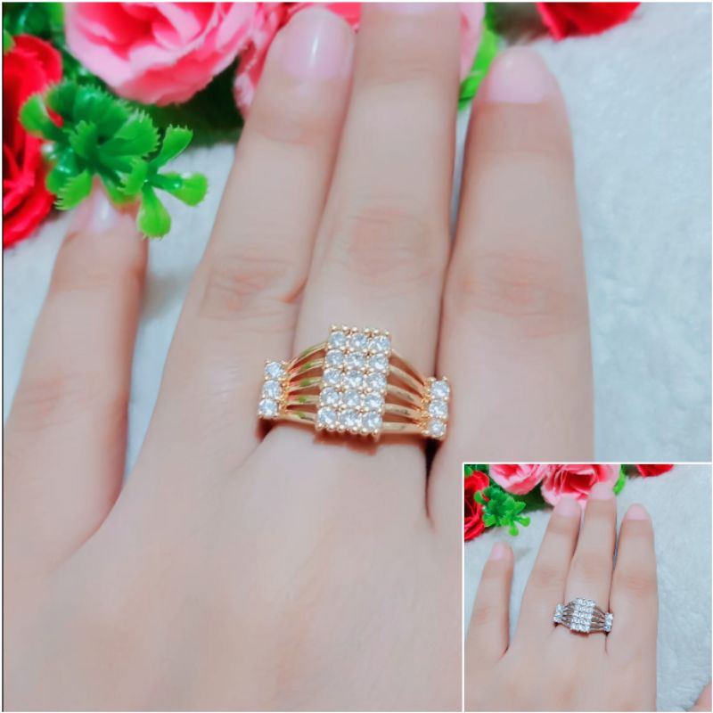 Fourfashion Cincin Xuping Permata Cantik Kekinian HH155